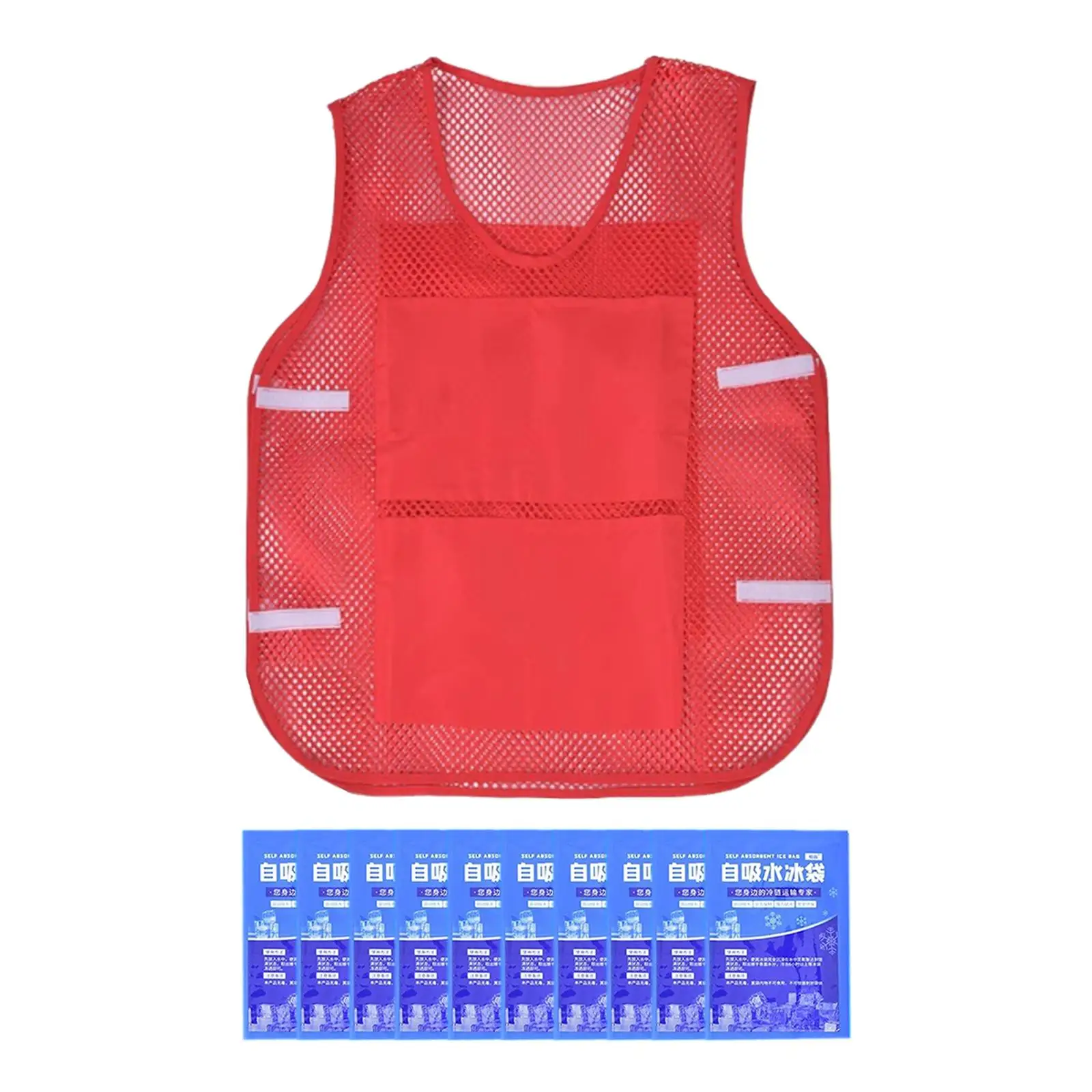 Summer Cooling Vest with Ice Packets for Cycling Outside Outdoor Activities