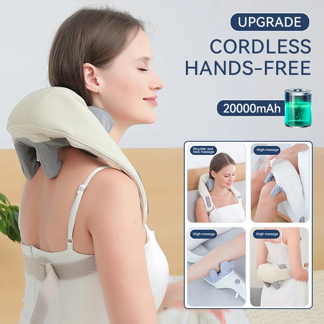 Electric Neck And Back Massager Wireless Neck And Shoulder Kneading Massage  Pillow Cervical Back Muscle Relaxing Massage Shawl - AliExpress