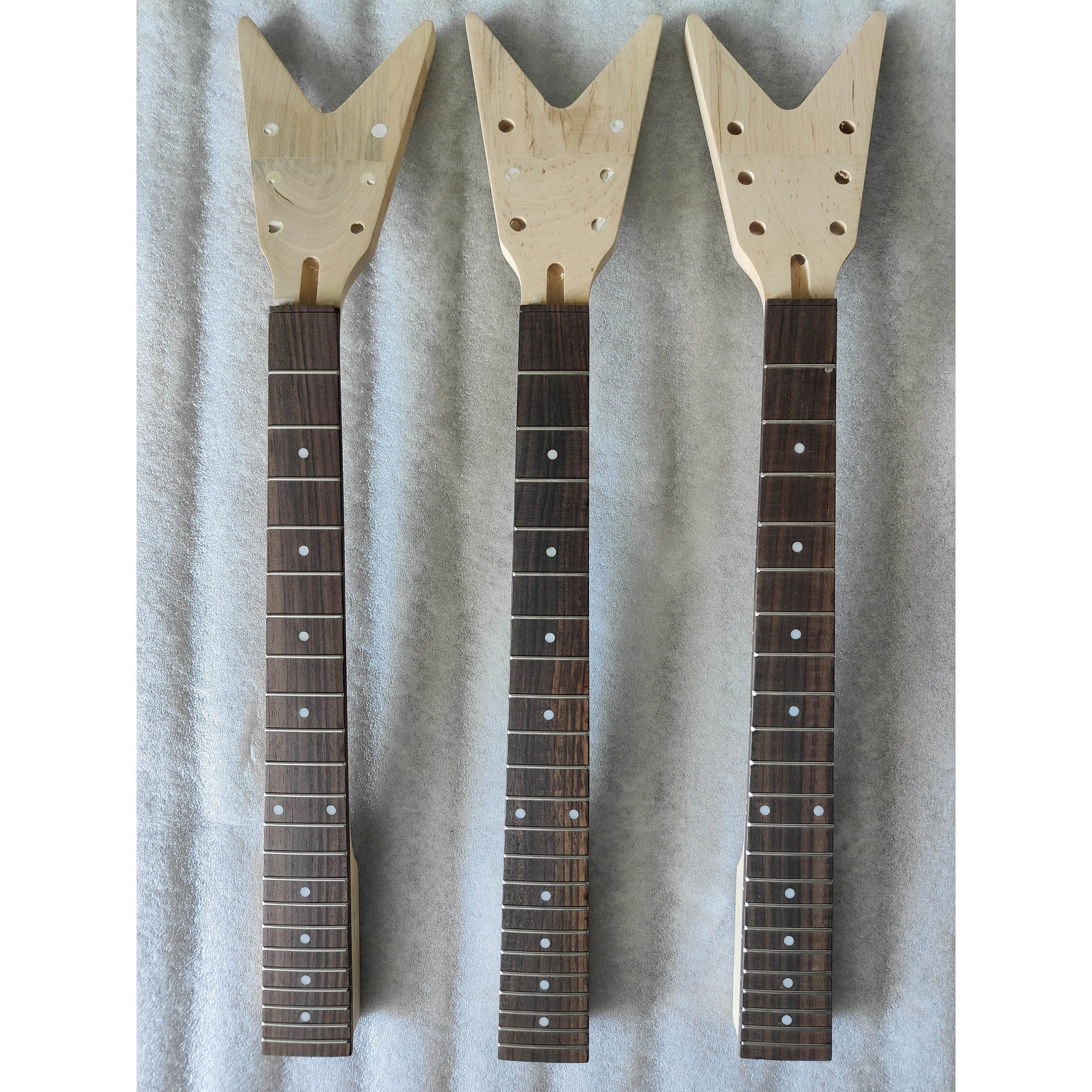 1 Pcs Stock Special Shape Maple Guitarra Neck Unfinished No Varnished