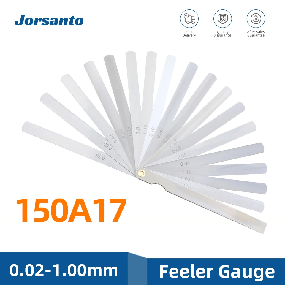 150A17 Feeler Gauge Metric Probes for Gap Sheet Gauge Blades Measurment Tools Spark Plug Set Leaf Filler Thickness