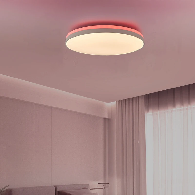 TUYA Intelligent Ceiling Light Led RGB Backlit Colorful Illumination with Remote Control APP Dimmable Smart Home Light