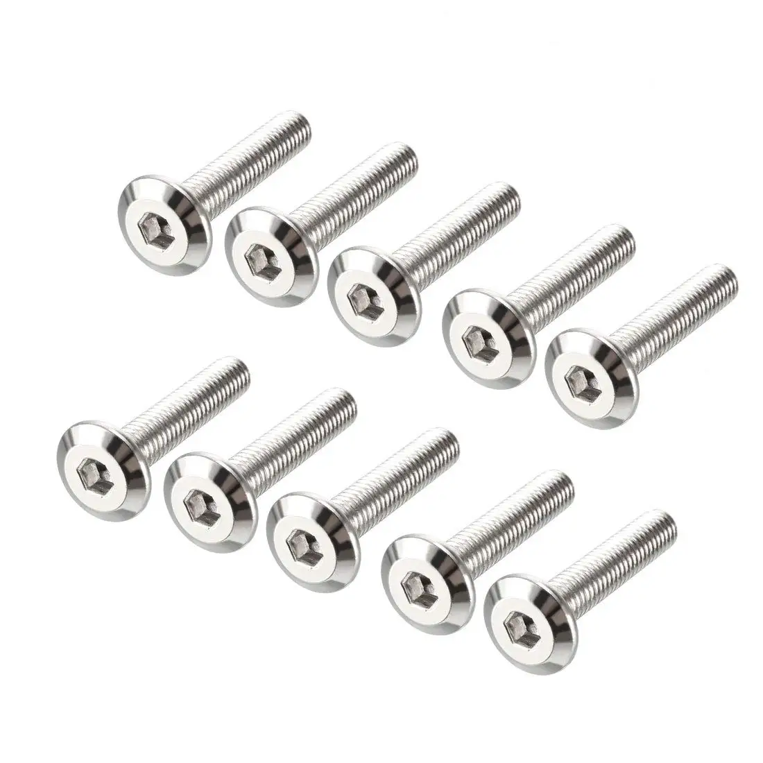 

M6x30mm Furniture Bolts Hex Socket Screws Fastener Carbon Steel 10pcs