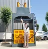Semi Automatic Vertical Garbage Station Scrap Baler Hydraulic Baling Press Machine Cardboard Plastic 60T Baler Compactor 5
