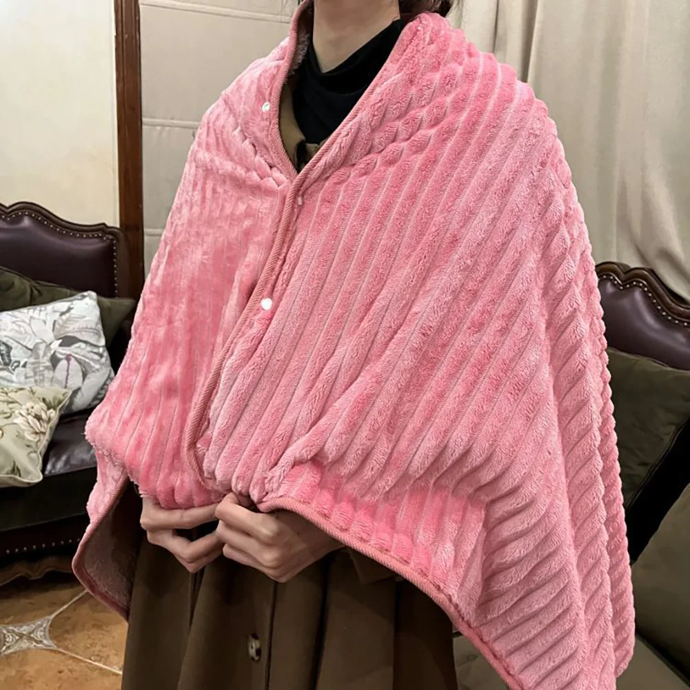 따뜻한 카펫 전기 매트리스 3단계 열 설정 따뜻한 숄 실내외 다용도 보온 담요
