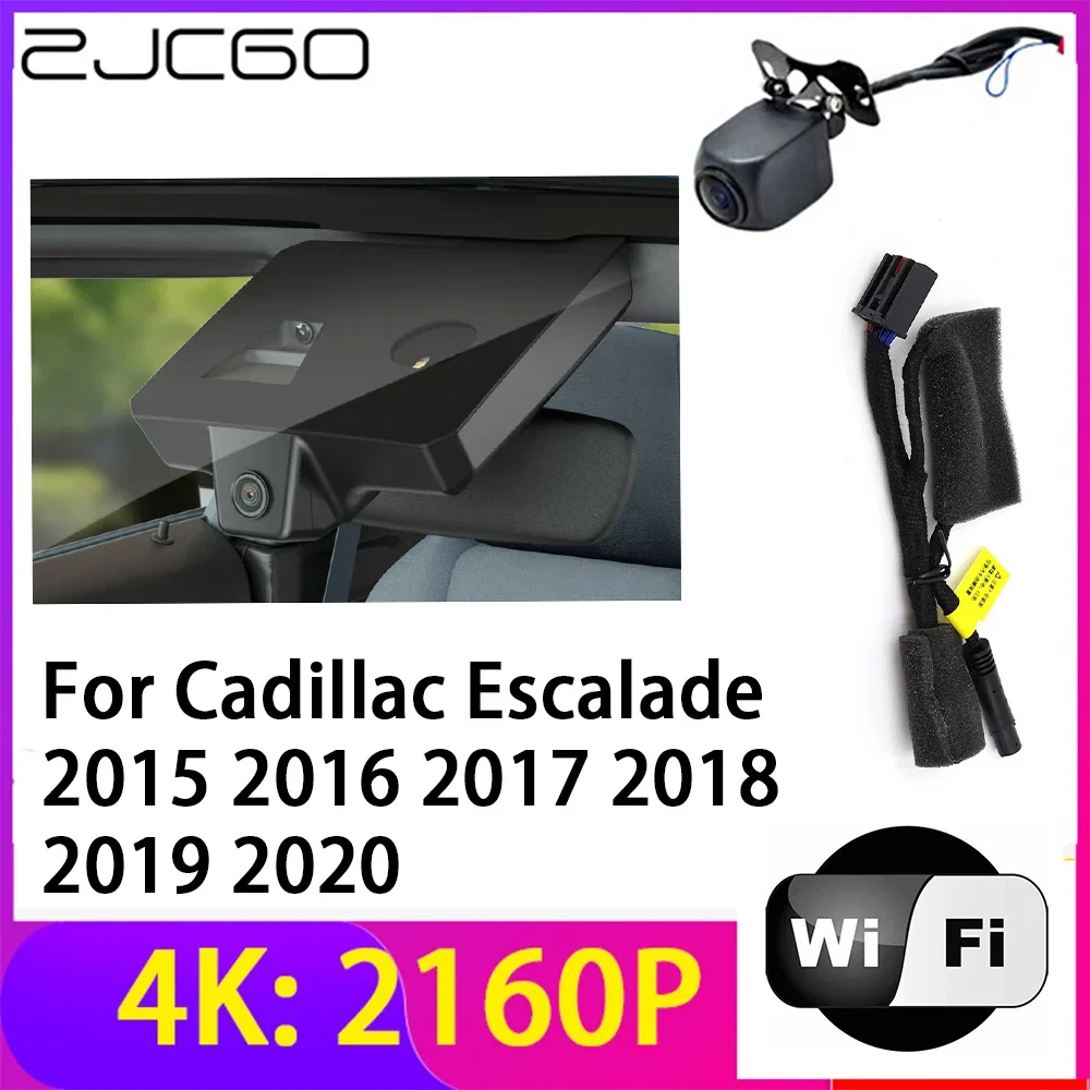 

ZJCGO 4K 2160P Dash Cam Car DVR Camera 2 Lens Recorder Wifi Night Vision for Cadillac Escalade 2015 2016 2017 2018 2019 2020