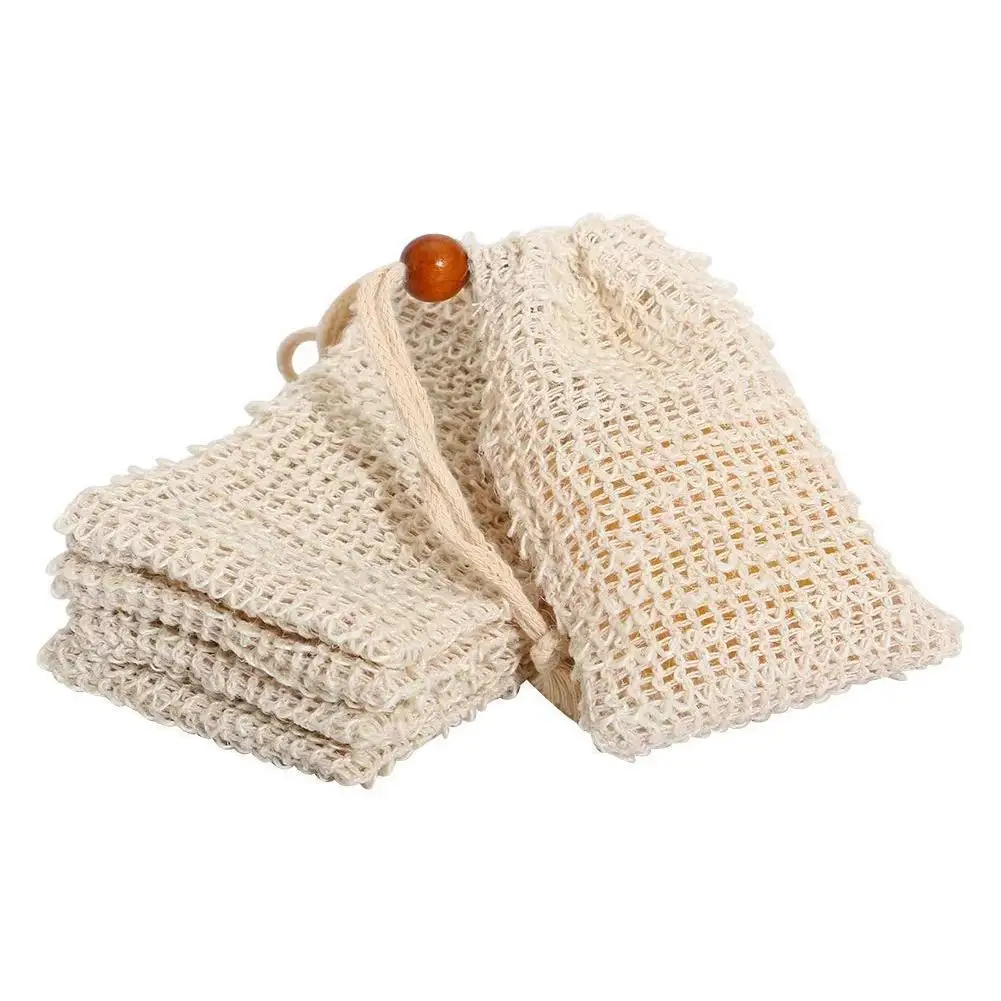 5Pcs Soap Foaming Net Mesh Bags Bath Washing Tools Body Cleaning Bubble Helper Mesh Deep Cleaning Delicate Foam Cotton Net exfoliating soap bag