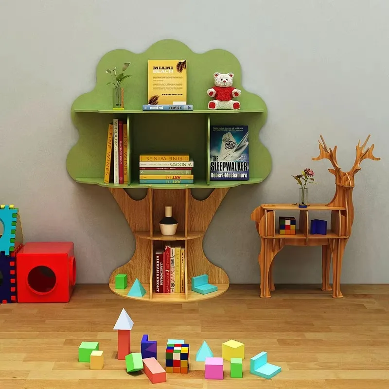 Kids Bookshelf Furniture Book Shelves Children's Room Songmics Library Bookstore Toy Storage Shelf Child Baby Bookcase Bookshops