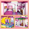Friends City House Summer Holiday Villa Castle Building Blocks Sets Figures Swimming Pool DIY Toys for Kids Girls Birthday Gift 6