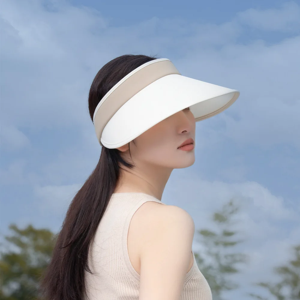 Sun Visor Hats for Women, Large Brim, UV Protection, Beach Cap, Summer