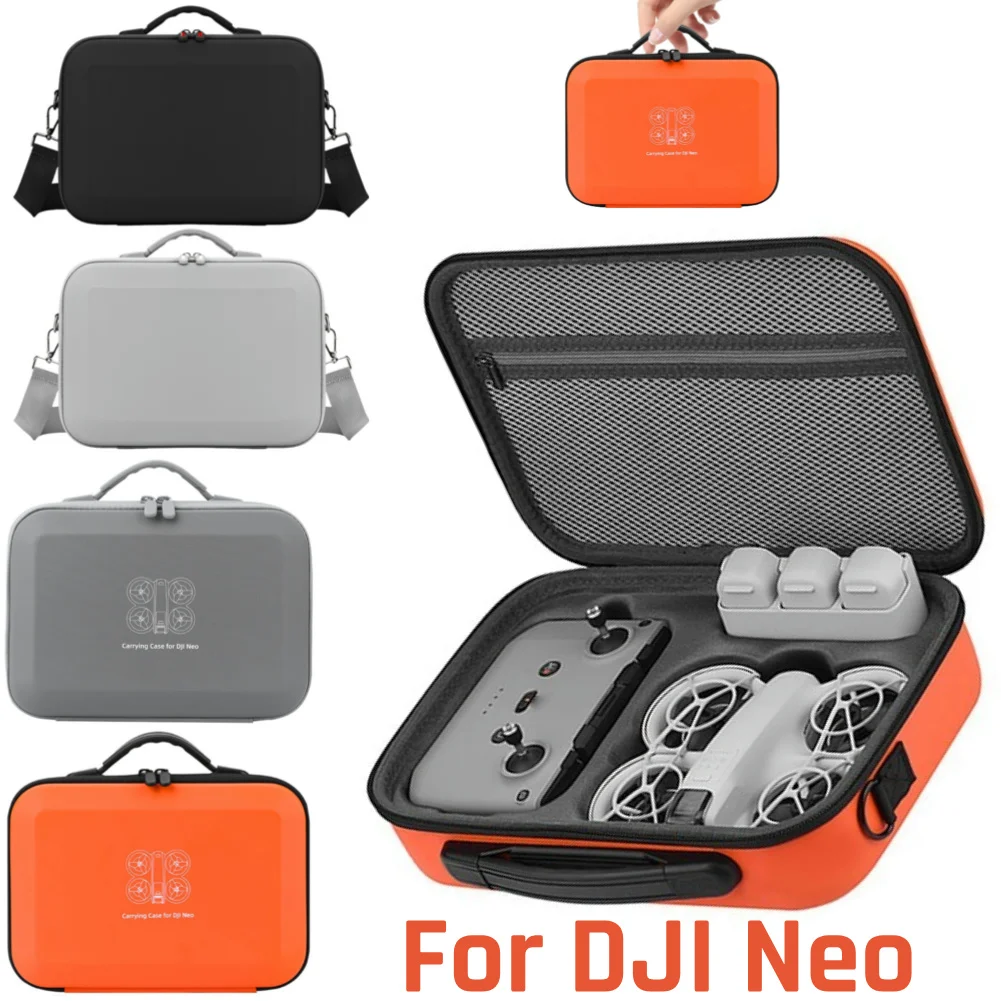 PU Carrying Box for DJI Neo Drone Shockproof Portable Handbag for Neo Controller Flight Battery Charging Cable