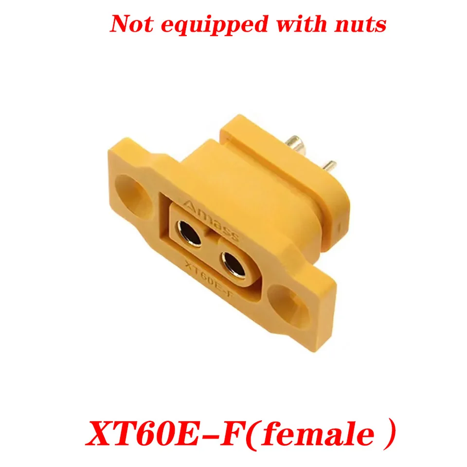 Amass XT60E-F Connettore Femmina A Pannello, 30A/60A, 10 Pezzi Per RC E Droni - 2