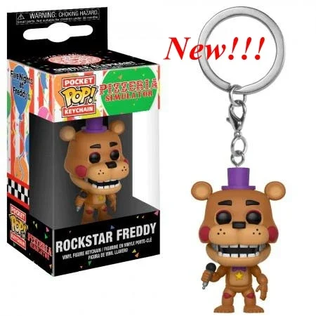 thumbnail image 1 of Figuras de acción de Funko, llaveros, Rockstar, Freddy, Mayor, Boss, Baby Turtles, Michelangelo, juguetes, novedad de 2024, 1 of 5