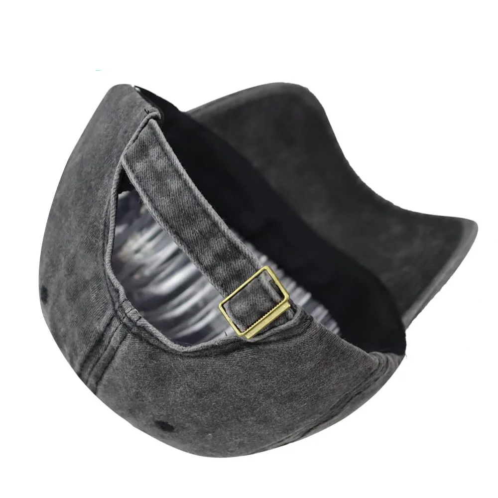 Letter DAD MOM Embroidery Hats For Women Men Washed Cotton Baseball Cap Retro Casual Unisex Sports Sun Hat 5