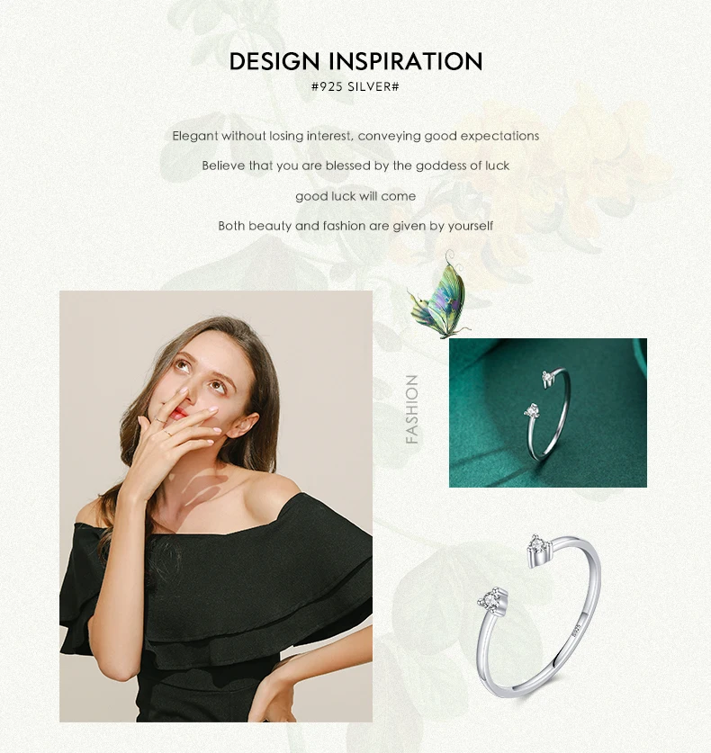 Modian 2022 New Real 925 Sterling Silver D Color Moissanite Finger Rings Trendy Adjustable Ring For Women Wedding Fine Jewelry Modian 2022 New Real 925 Sterling Silver D Color Moissanite Finger Rings Trendy Adjustable Ring For Women Wedding Fine Jewelry