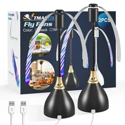 Fly Repellent Table Fans - USB-Powered Silent Soft-Blade Fans (B-2 Table Lamp)