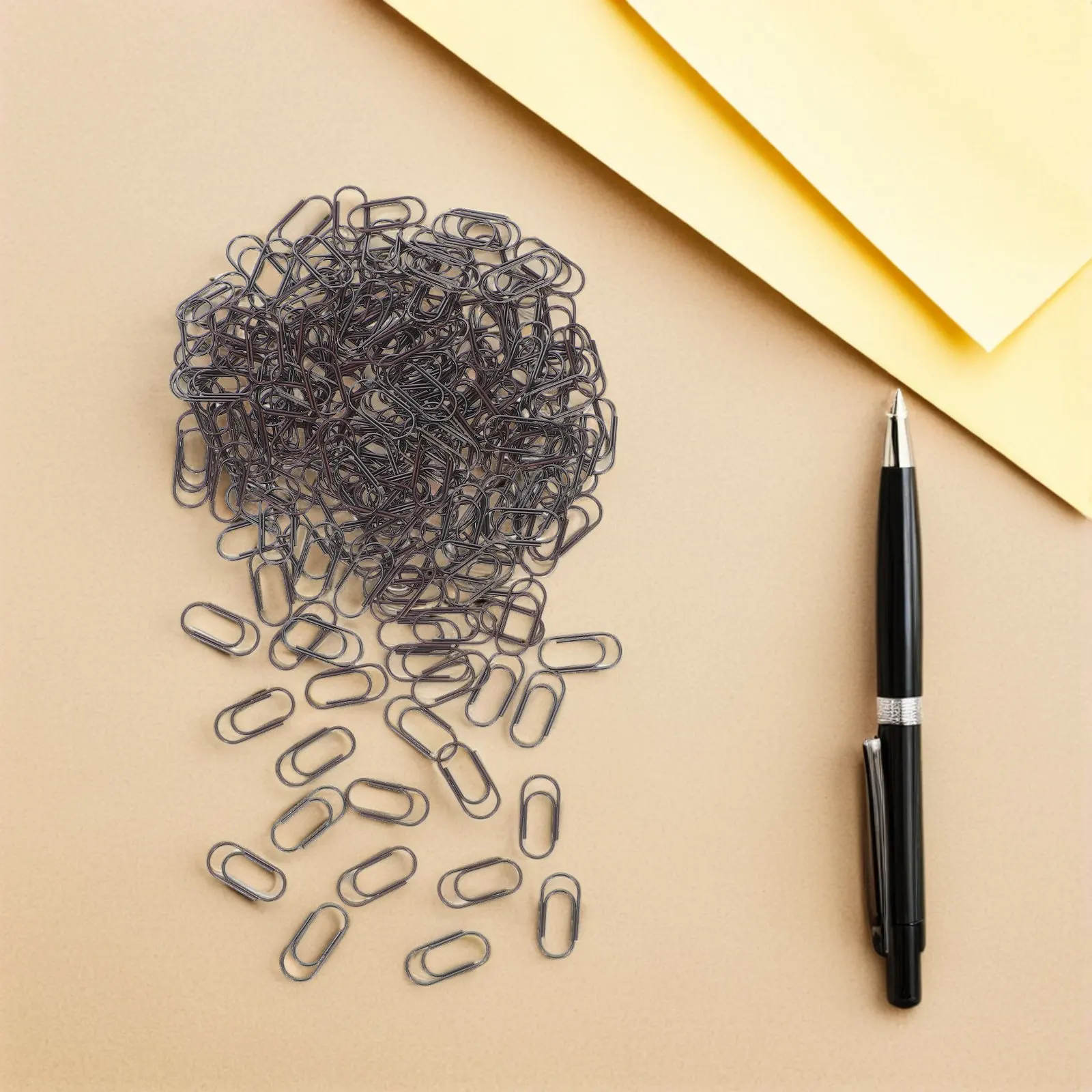 200Pcs 빈티지 금속 미니 종이 클립 레트로 스타일 종이 클립 책상 사무실 홈 문서 클립 작은 문구류