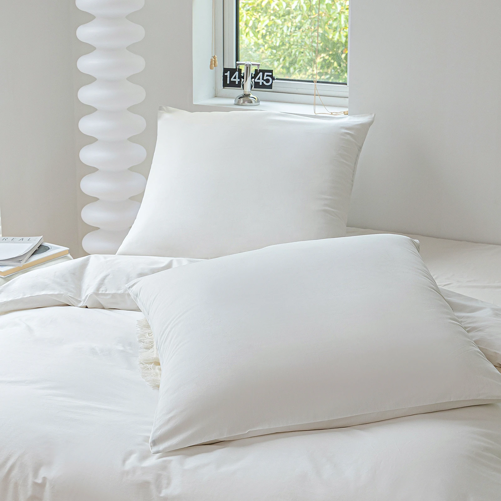 Duvet cover set 2/3Pcs 100% Cotton Duvet Cover Set 500Tc Real Cotton Fabric Double Twin King Queen Quilt Cover Bedding Set