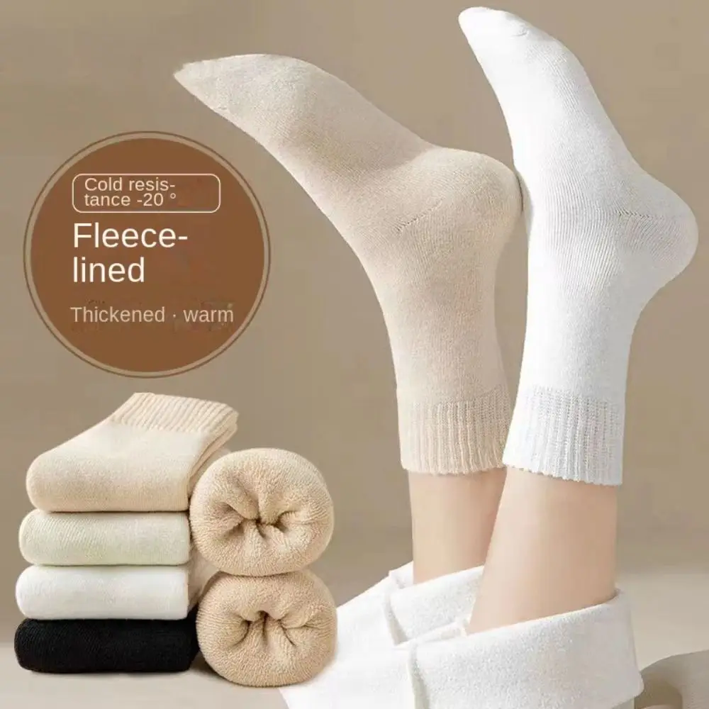 

Medium Tube Sock Winter Warmer Thicken Sock Winter Warmer Seamless Polyester Keep Warm Tool Thermal Wool Sleeping Socks
