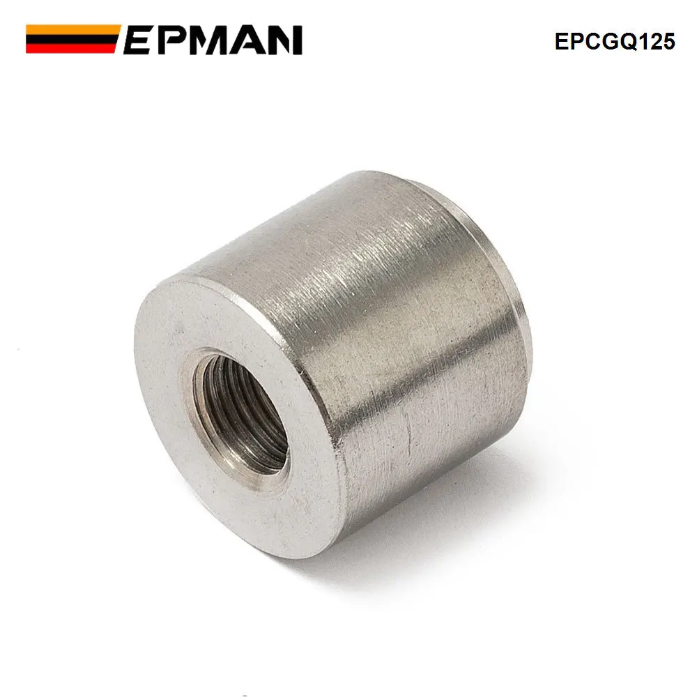 1/8" NPT Female Coupling Bung Stainless Steel Weld On Fitting For Turbo Oil Feed / Sensor Round EPCGQ125