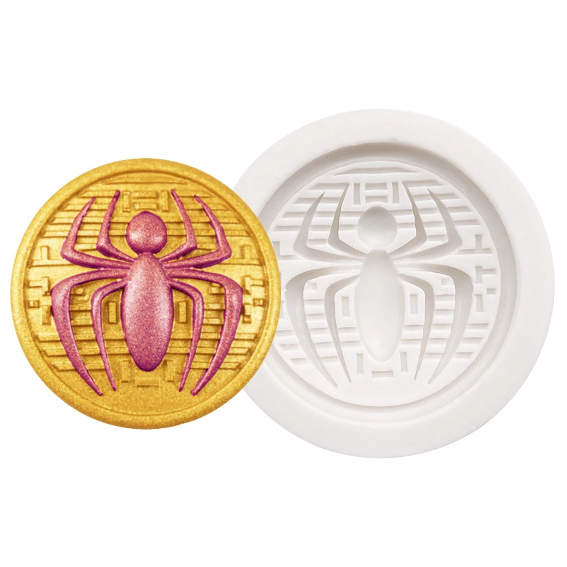 

Spider Halloween Silicone Sugarcraft Mold Resin Tools Cupcake Baking Mould Fondant Cake Decorating Tools