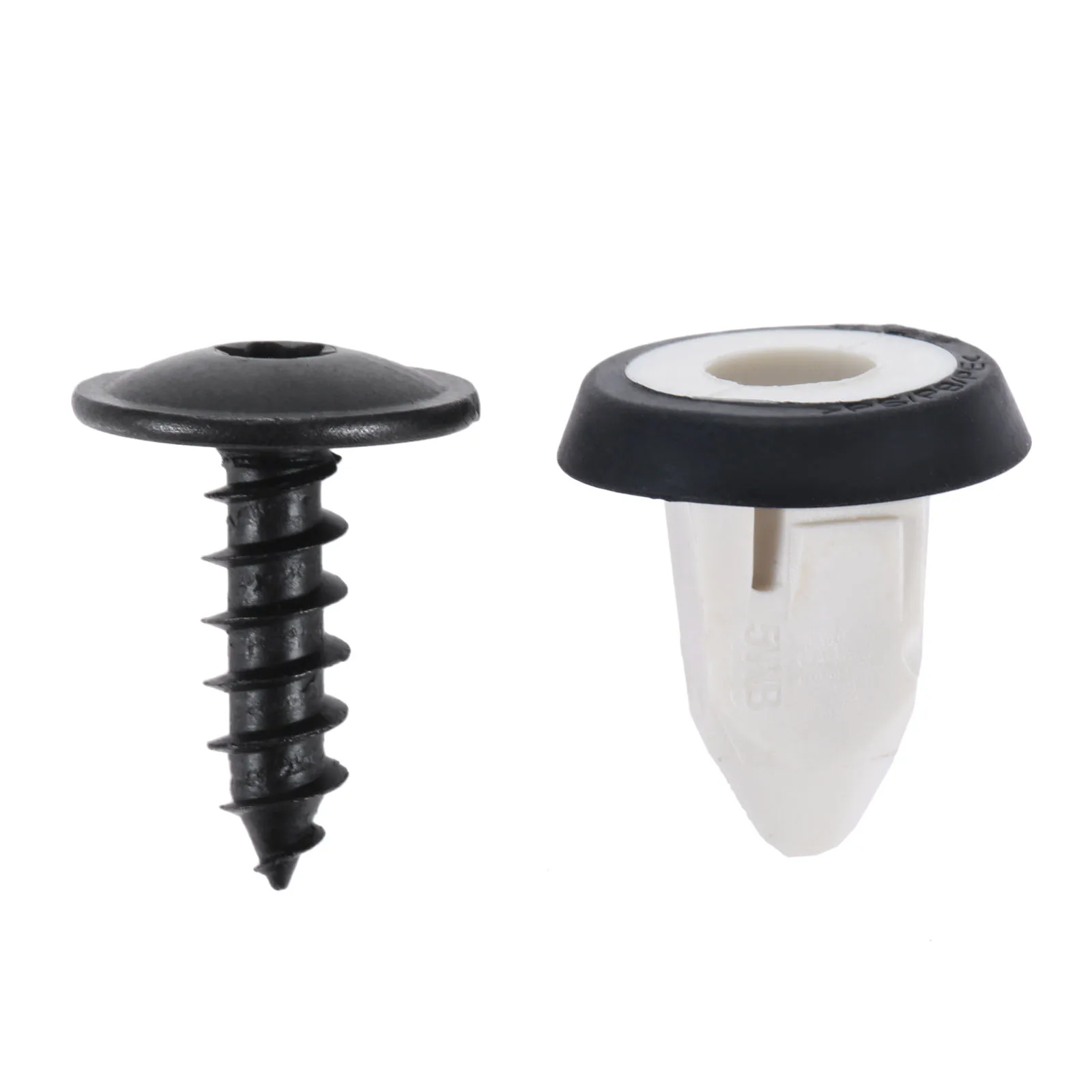 범퍼 스커트 Torx 나사 클립 및 나사 고정 클립, 상단 헤드 직경 14mm, 20 개