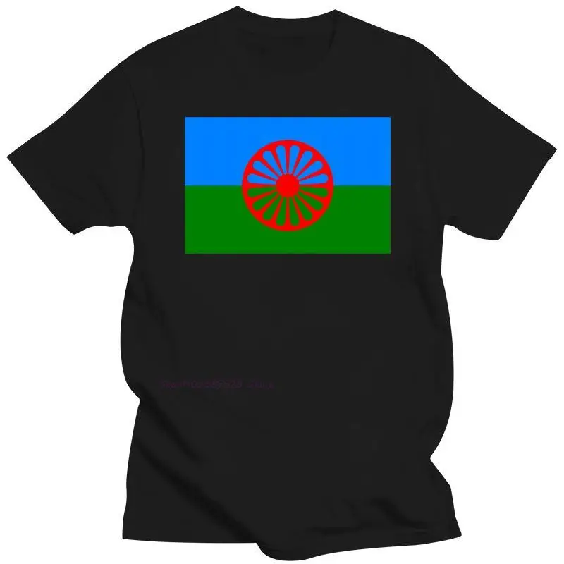 T-Shirt Flag Manouche Donna Gypsy Rom Gypsy People Of The Voyages Flag Gypsy-2685D