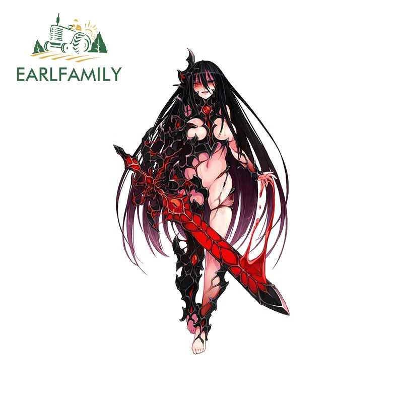 

EARLFAMILY 13 см x 7,5 см для Monster Girl автомобильные наклейки водонепроницаемые устойчивые к царапинам высекающие солнцезащитный винил Забавный вездеход Стайлинг автомобиля