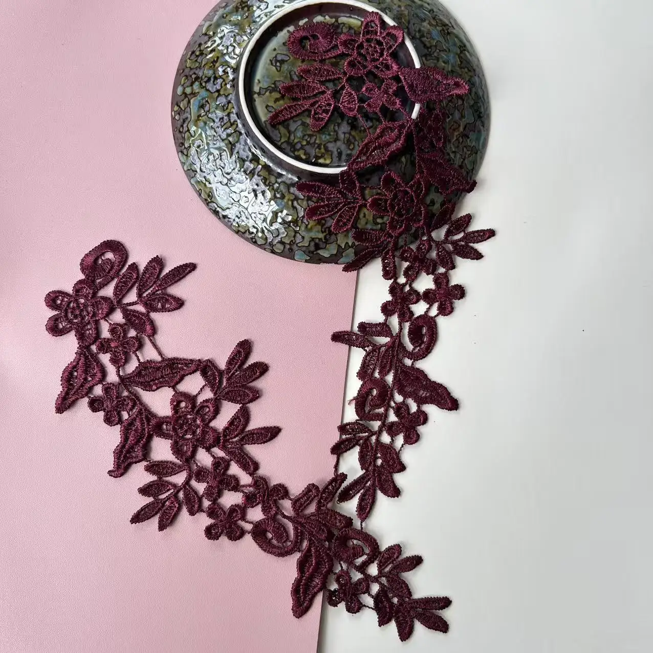Vibrant Lace Applique Flower Sewing Trims