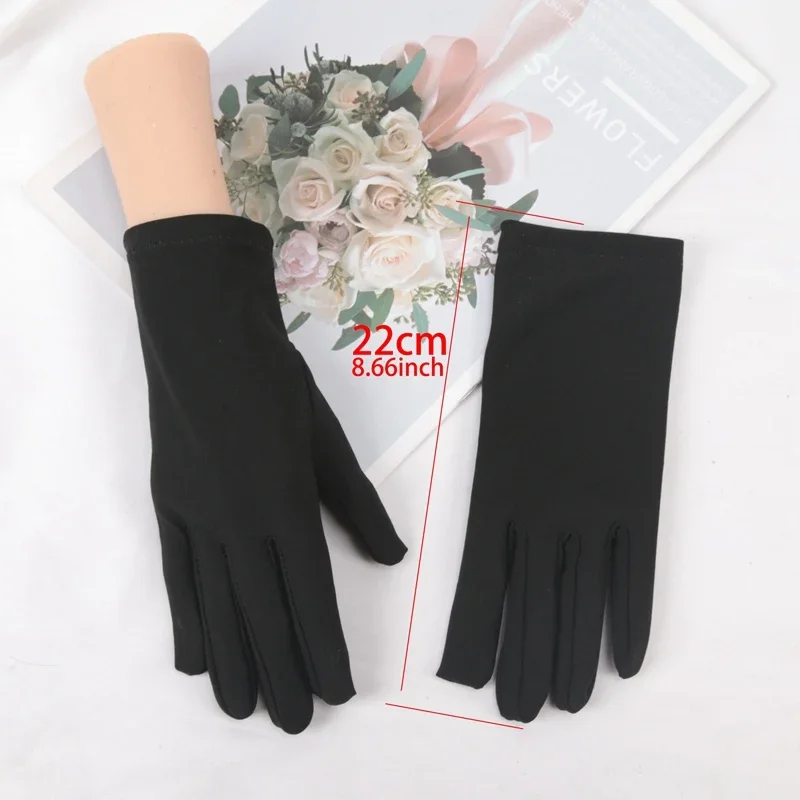 Elastic Driving Cycling Party Gloves Usefulness Black Thin Gloves Bike Motorcycle Soft Sport Thin Sun Protection Golf Mittens