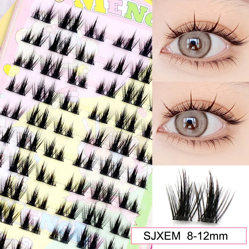 Sunflower Lashes - Brown Manga-Inspired Natural Soft Eyelashes, Large Capacity