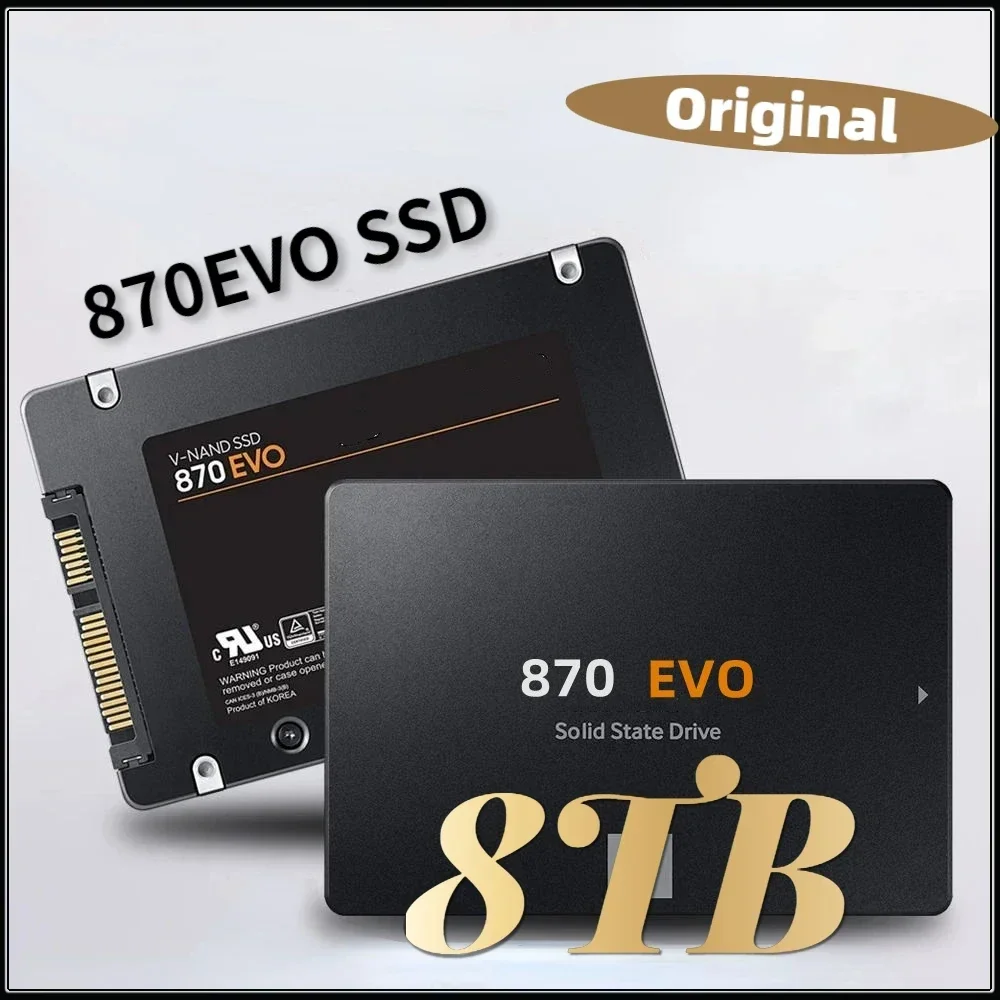 

Original 870 EVO SSD 2TB /4TB/ 8TB Internal SSD HDD Hard Drive SATA3 2.5 Inch Laptop Desktop Computer MLC Disco Duro for PS5