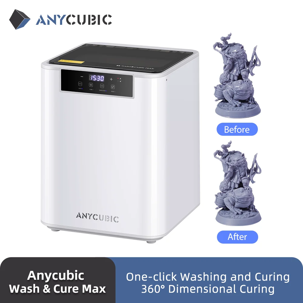 Anycubic Wash & Cure Max 14.9 L 2-In-1 Lavatrice Per Stampante 3D In Resina Lcd Sla Per Anycubic Wash & Cure Max 14.9 L 2-In-1 Washing Curing Machine 