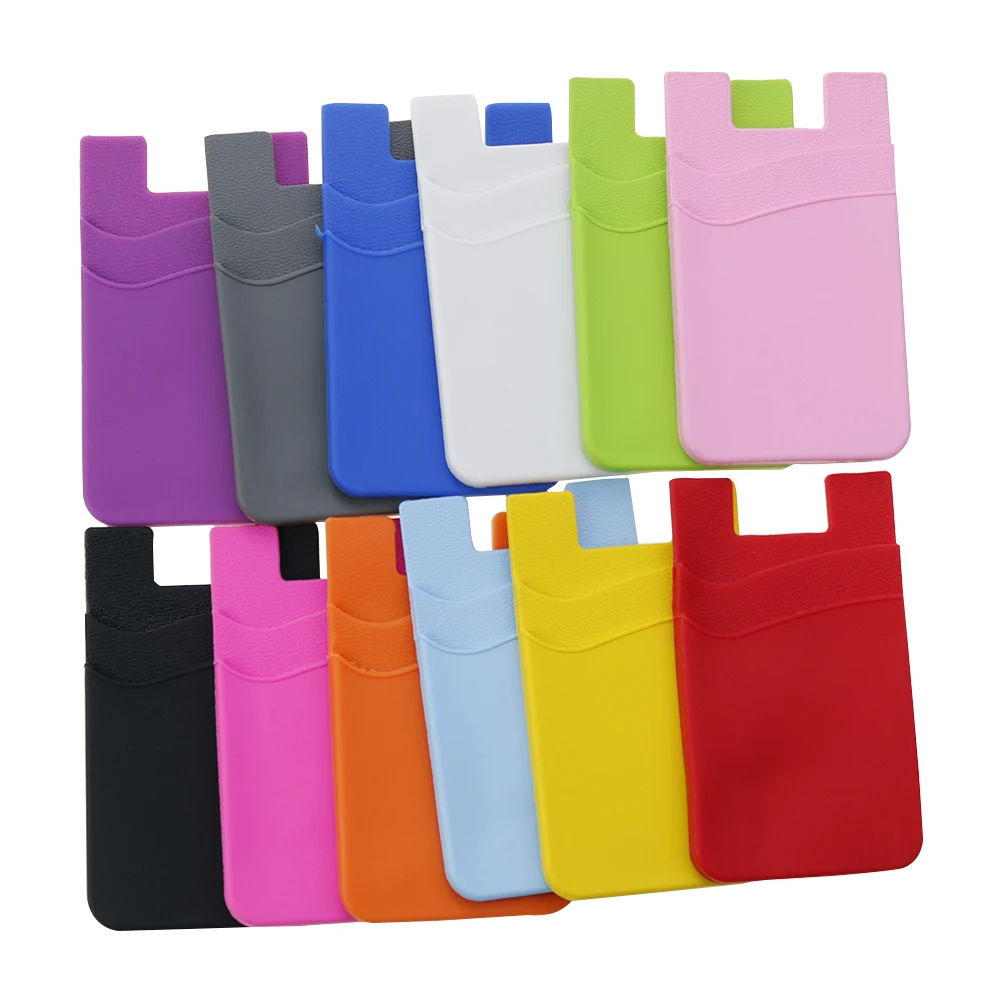 Silicone Adhesive Card Holder Wallet for Mobile Phones – Soft, Secure, and Convenient