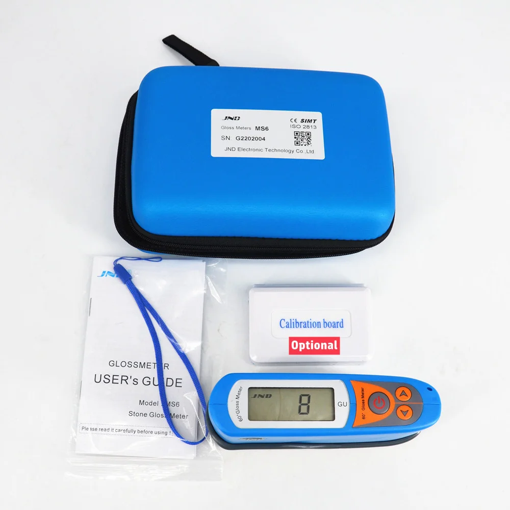 MS6 Gloss Meter 60 Degree Stone Granite Marble Glossmeter 0 to 199GU Range Artificial Store Surface Glossiness Brightness Tester