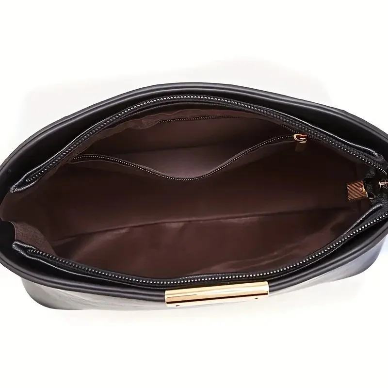 Quilted Shoulder Bag For Women Textured PU Leather Adjusted Strap Crossbody Bags For Daily Used elegant crossbody bag women handbags leather shoulder bag pu crossbody bag
