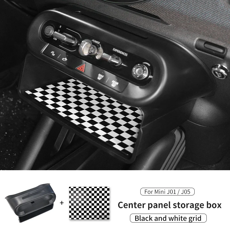 Boîte De Rangement Pour Console Centrale Mini Cooper E / SE / Aceman 2024-2025 - En ABS Noir