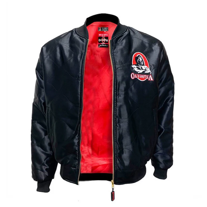 OLYMPIA Mens zipper Jacket Winter Fashion Casual male gyms fitness