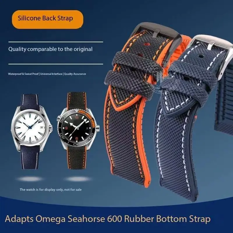Adatto Per Omega Seamaster 600 Baope Fifty Fathoms Gomma Silicone Accessori Per Cinturini Per Orologi Impermeabili E Morbidi