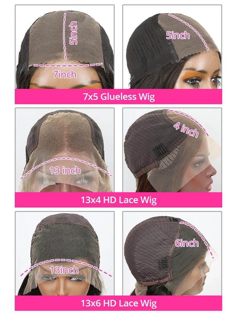 40inch vize Hullámosság Göndör glueless wigs Kész hogy Foszlás 13x4 13x6 Merevlemez Álnok Hullámosság csipkével Elölről Paróka 7x5 csipkével Bekapcsolás wigs számára Nők