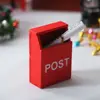 Doll Accessories Courtyard Decor Figurines Miniatures Mini Mailbox Christmas Decoration Wooden Door Simulation Ladder 3