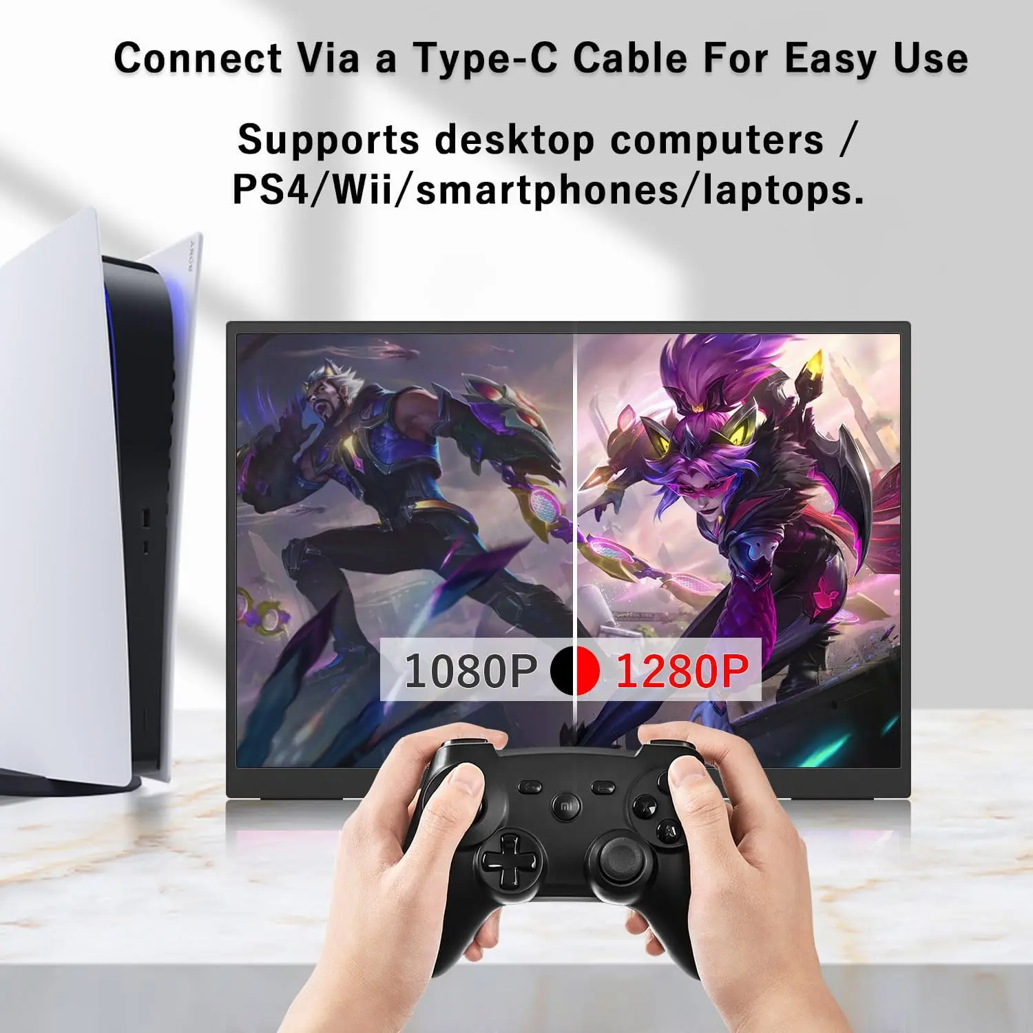 UPERFECT 450Nits 10.5 인치 휴대용 감시자 IPS FHD 1280P 100%SRGB 3:2 낮은 파란 빛 게임 스크린 FHD 매우 슬림 소형 노트북 맥 Xbox PS4/5 스위치 HDMI US
