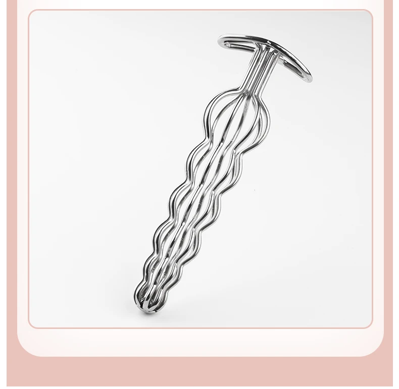 Six-ball Metal Hollow-out Anal Plug For Men And Women_voghion.com