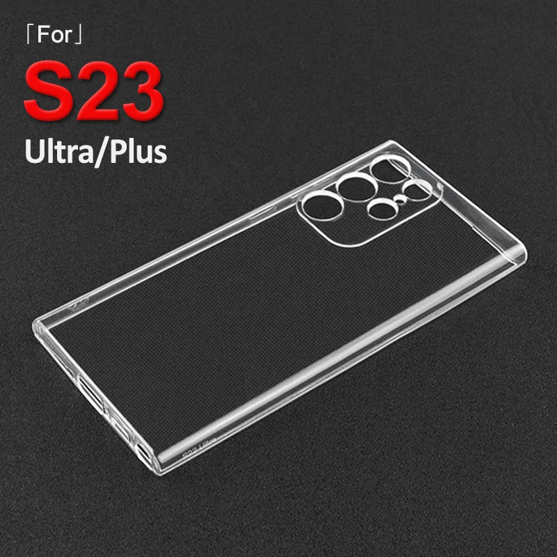 Custodia Morbida Trasparente Per Samsung Galaxy S23 Plus Ultra 5G S23 + Per Sumsung S23 S23 Ultra Lens Protection Cover In Silicone Fundas
