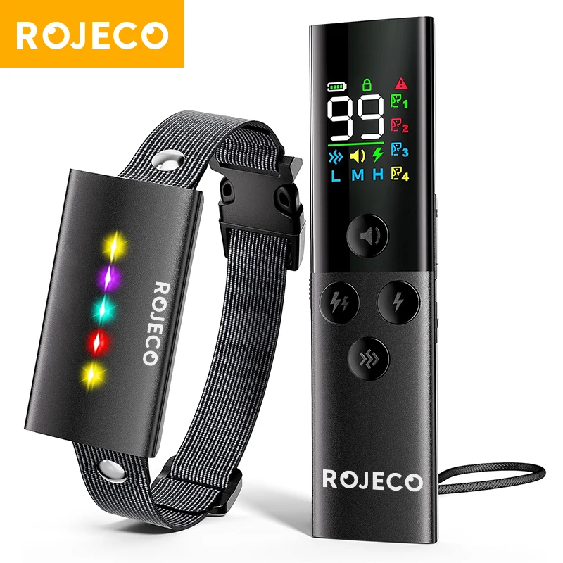 ROJECO Dog Training Collar 1600FT IP67 Waterproof Beep Vibration