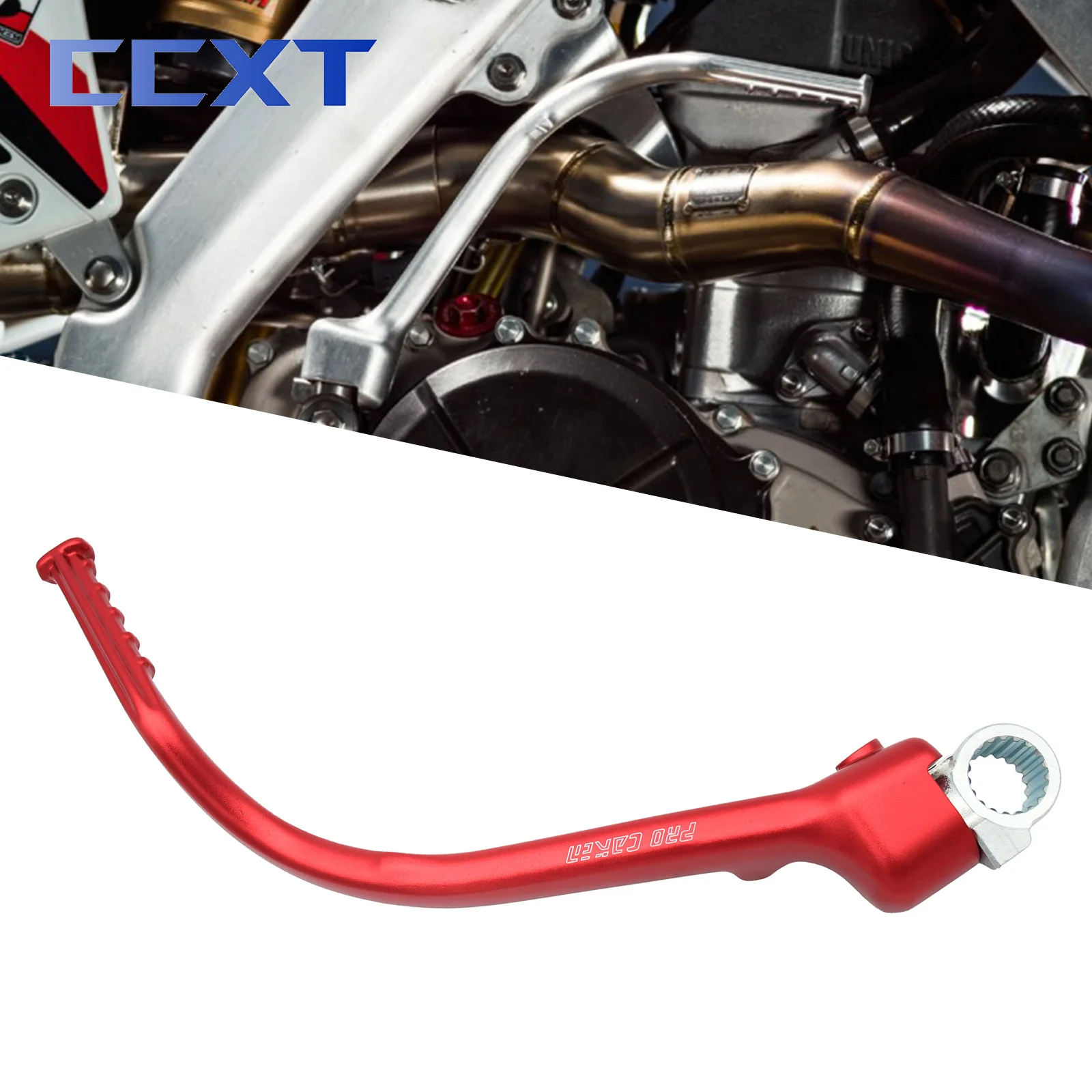 Motorcycle Gear Shift Lever - CNC Aluminum Red Shifter For CRF450R 2007-2016