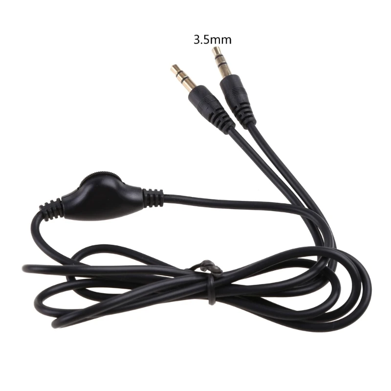 3.5mm Male to Male Stereo Headphone Extension Cable Cord with Volume Control