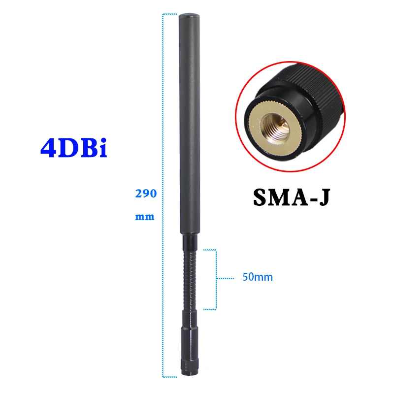 5.8GHz SMA Male 안테나 900MHz 1.2GHz 1.5GHz 2.4GHz 5.2GHz 구즈넥 안테나 UAV 간섭 모듈 안테나 고전력 안테나