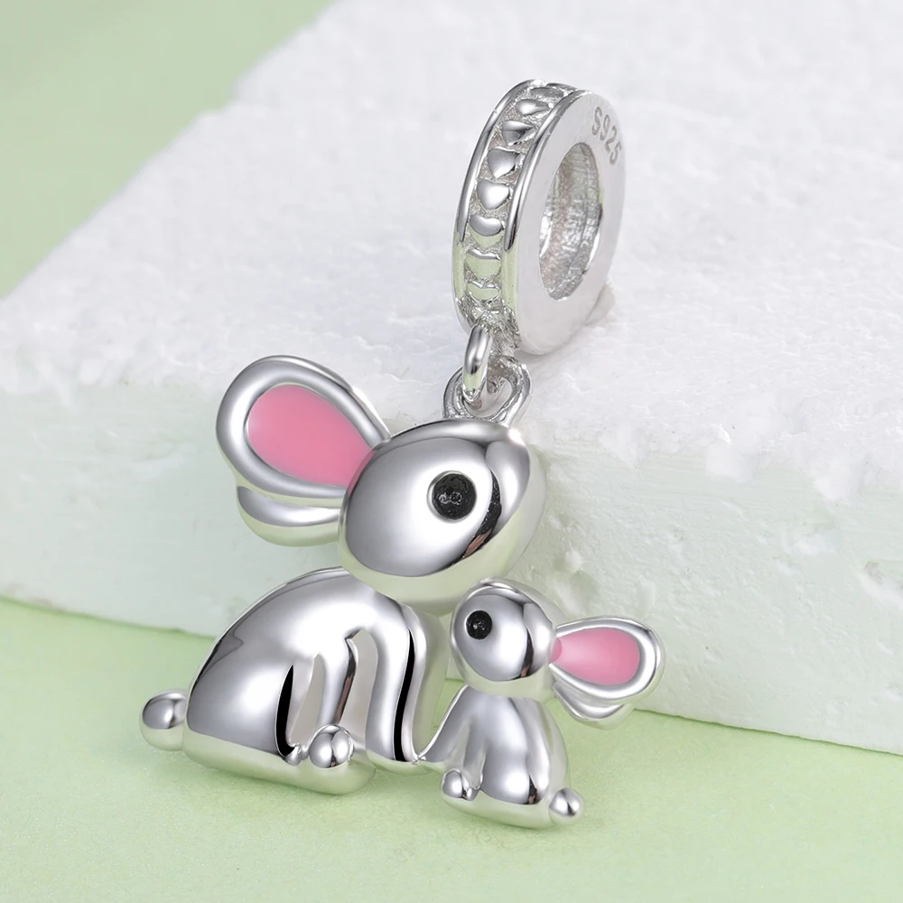 S925 Silver Cartoon Charm Sterling Silver S925 Moomin Charm | European