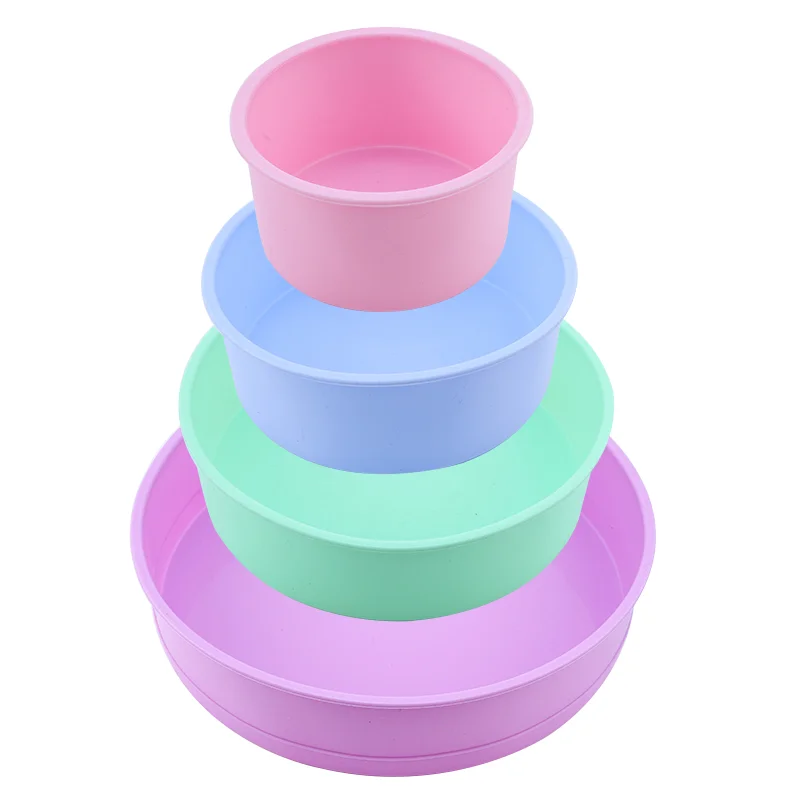 Description Picture 5 of item4 6 8 10 Inch Round Cake Silicone Cheesecake Pan Baking Forms For Pastry Accessories Tools Food Grade Silicone Mould