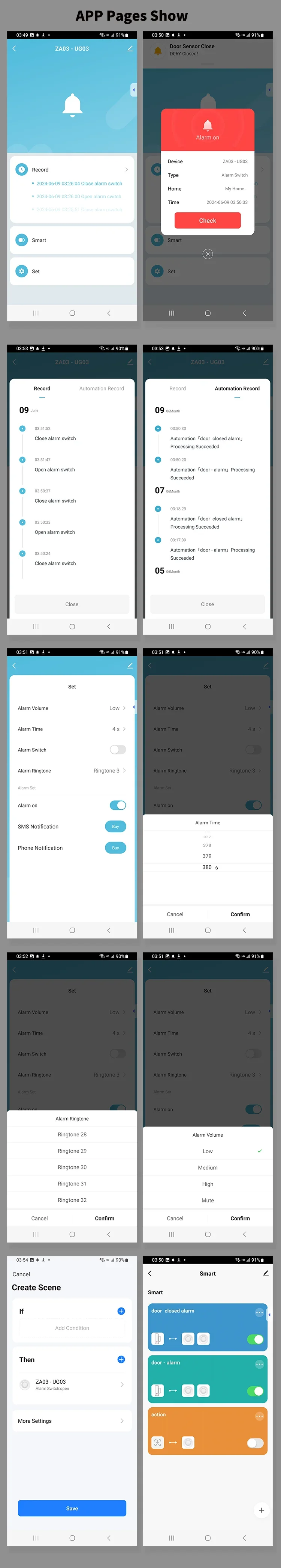 Smart Life rakenduse alarmi seadistamine